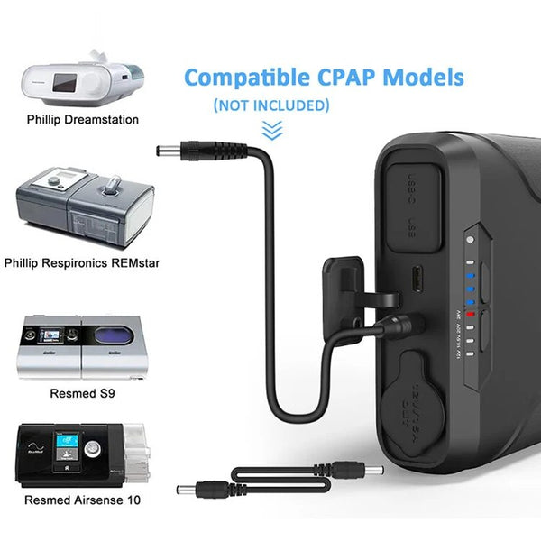 CPAP Battery Pack Charger Power Travel Powerbank 72000 Mah  For Resmed Dreamstation 2 Airsense 10