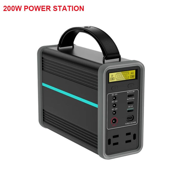 Portable Power Bank 100000Mah Lifepo4 Battery Pack For Cpap/Fishing/Vehicle /Camping 200W Outdoor Solar Power Generator